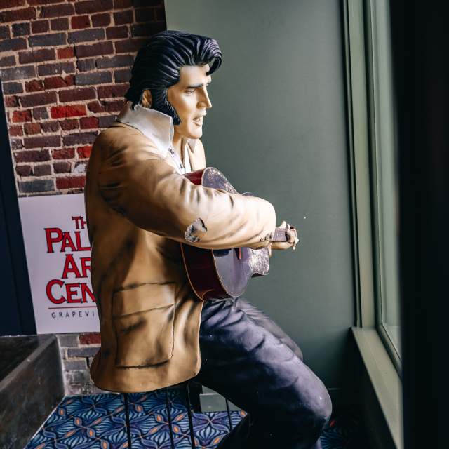 Elvis Statue in the Palace Theater