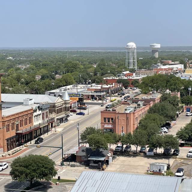 Downtown Grapevine Tower Shot