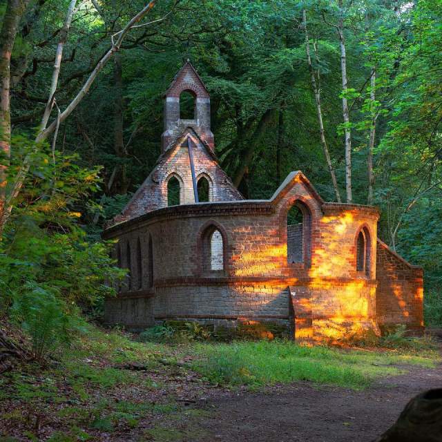 a view of the former school/church at Bedham