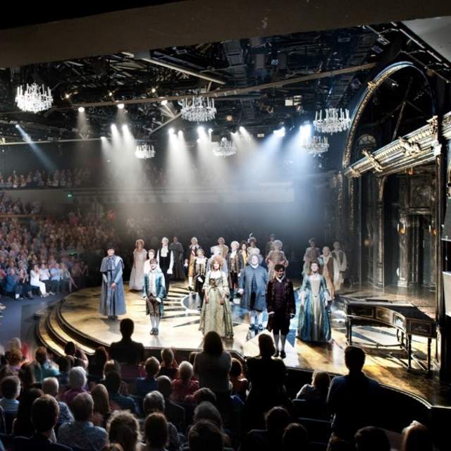 Actors on stage at Chichester Festival Theatre