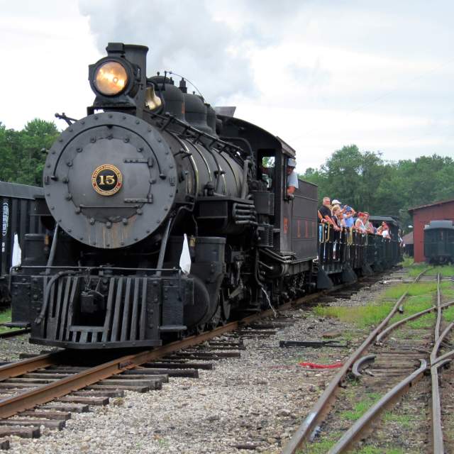 Train in yard at East Broad Top Railroad