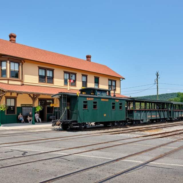 East Broad Top Railroad Station with Train
