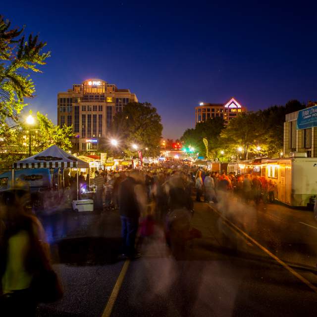 Nightlife in downtown huntsville