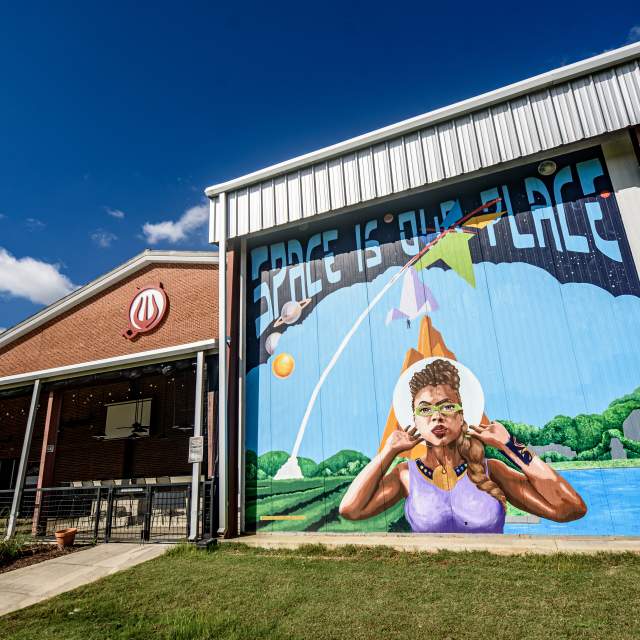 Space is Our Place mural - Jeff White