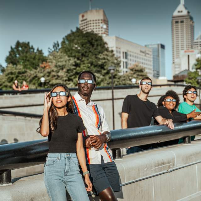 Eclipse at White River State Park