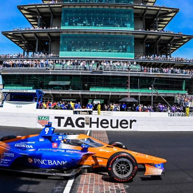 Racing at Indianapolis Motor Speedway