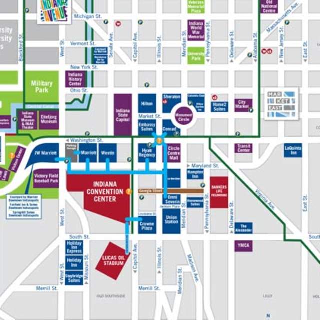 Downtown Indy Map