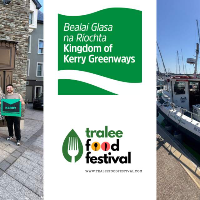 Photos and Logos of Tralee Food Festival Collaboration with the Kingdom of Kerry Greenways