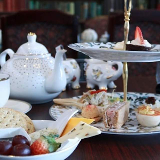 A tea setting at The Kraken's Cup Tea Garden and Eclectic Eatery