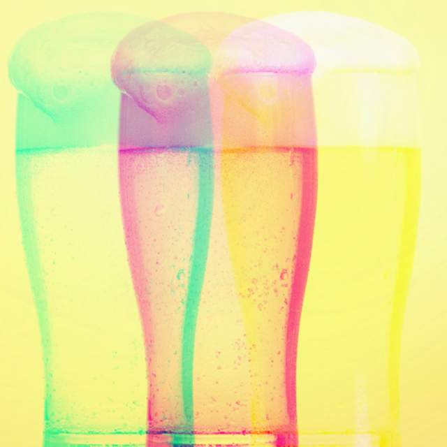 Rainbow Good Morning Beer Can Glass