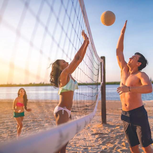 Volleyball on Golden Nugget Beach