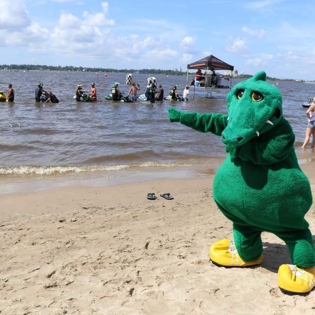 Gumbeaux Gator at Pro Watercross