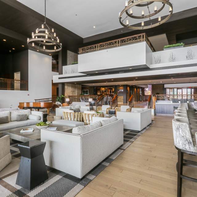 Lobby and lounge at the Grand Geneva Resort & Spa