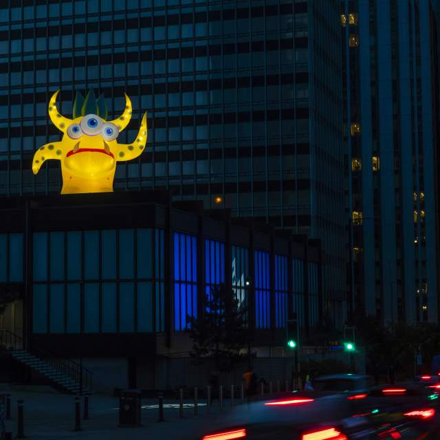 Illuminated Monster in Manchester