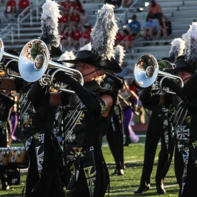 DCI_Blue Devils Drum Corps in 2018 competition
