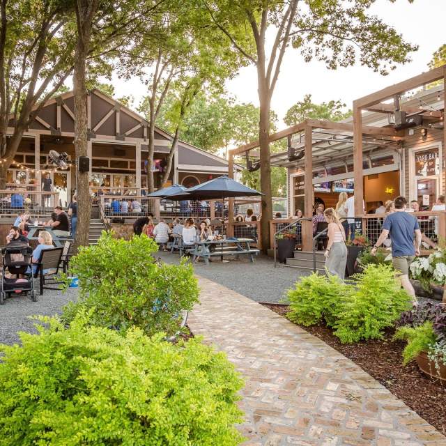 Patio with seating outside