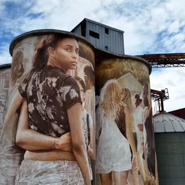 McKinney silo mural project