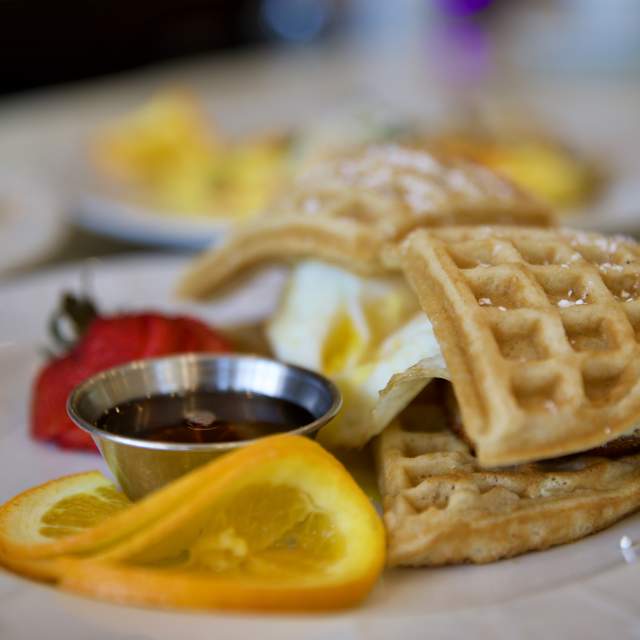 Waffles from a brunch restaurant in mobile al