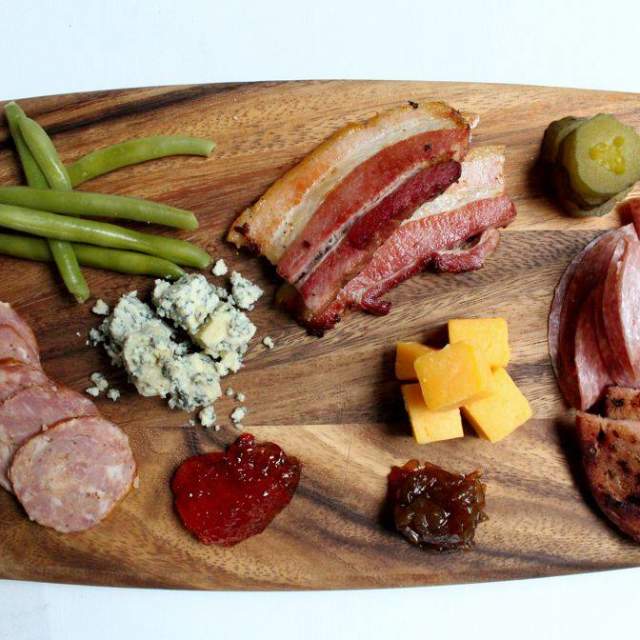 charcuterie board at royal street tavern in mobile, alabama
