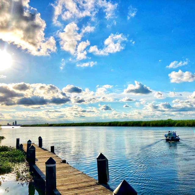 Boardwalk over water