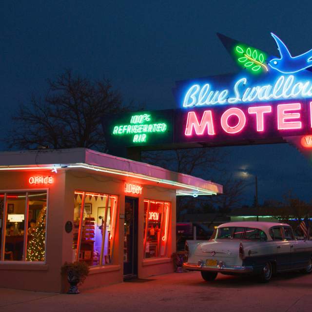 25 Reasons to Love Route 66, includes the Blue Swallow Motor Court in Tucumcari