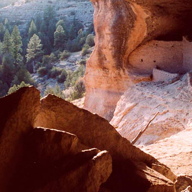 The Gila Cliff Dwelling National Monument.