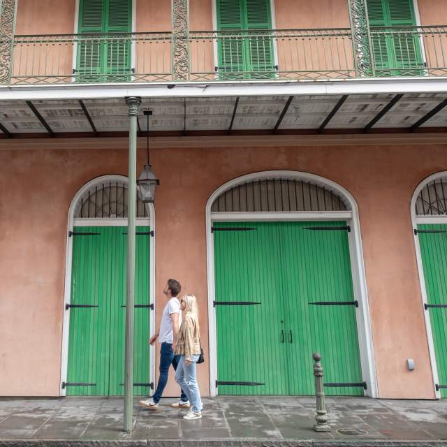 Exploring the French Quarter, Traveling Newlyweds