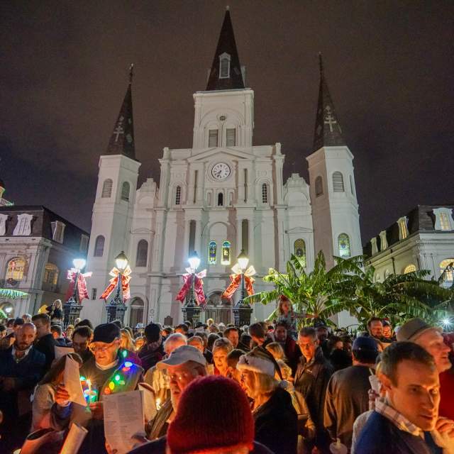 Caroling in Jackson Square