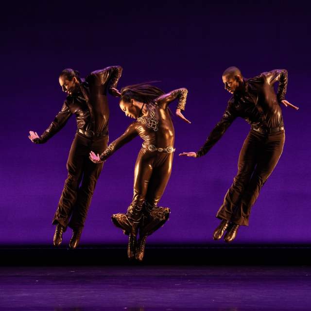 Hubbard Street Dancers Aaron Choate, Cyrie Topete, Dominick Brown in 'Sweet Gwen Suite' by Bob Fosse and Gwen Verdon