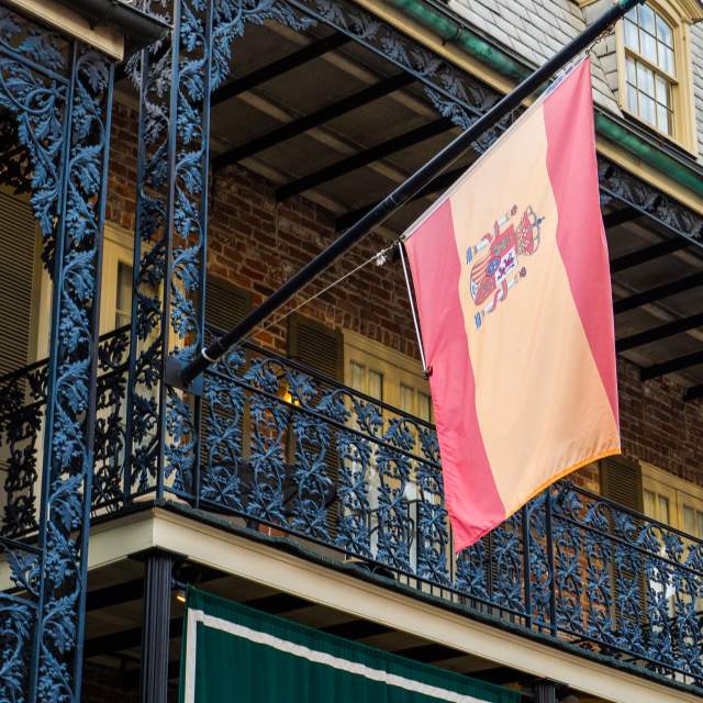 Spanish Flag - French Quarter Balcony