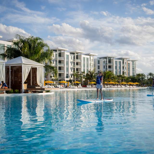 Paddleboarding at Evermore Orlando Resort