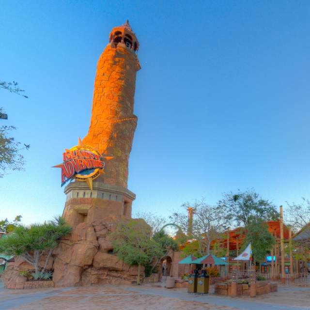 Virtual tour image of Universal Orlando Resort (Islands of Adventure) for Visit Orlando website. Created in house, full usage rights.