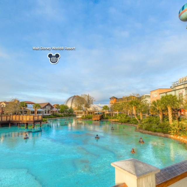 Virtual tour image of Walt Disney World Resort (Disney Springs) for Visit Orlando website. Created in house, full usage rights.