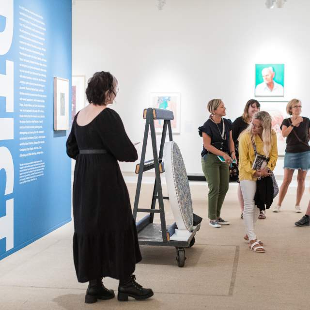 Teaching group at Rollins Museum of Art