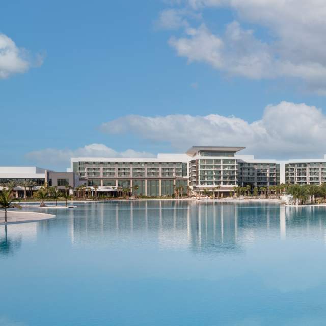 Conrad Orlando resort overview and lake
