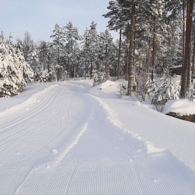 Nypreparerte skiløype i Tistedal skianlegg