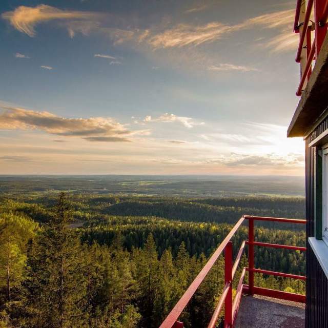 Utsikt fra Linnekleppentårnet