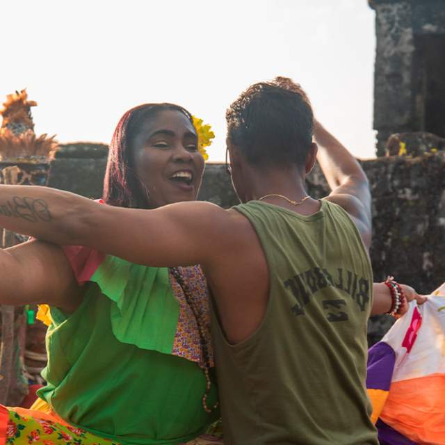 Afro dancing at Portobelo Fort