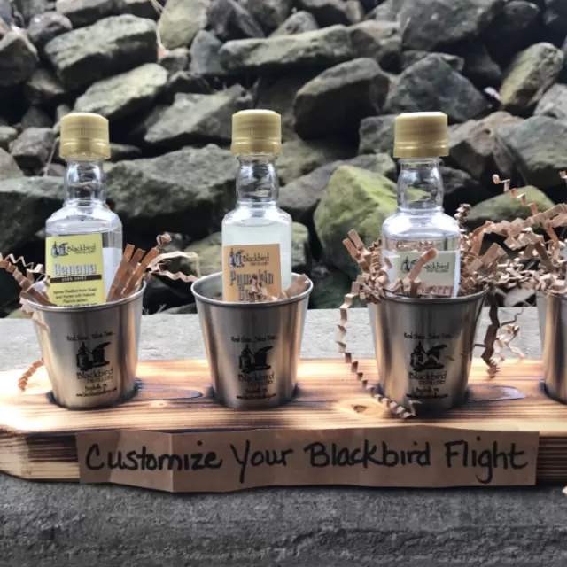 Blackbird Distillery bottles