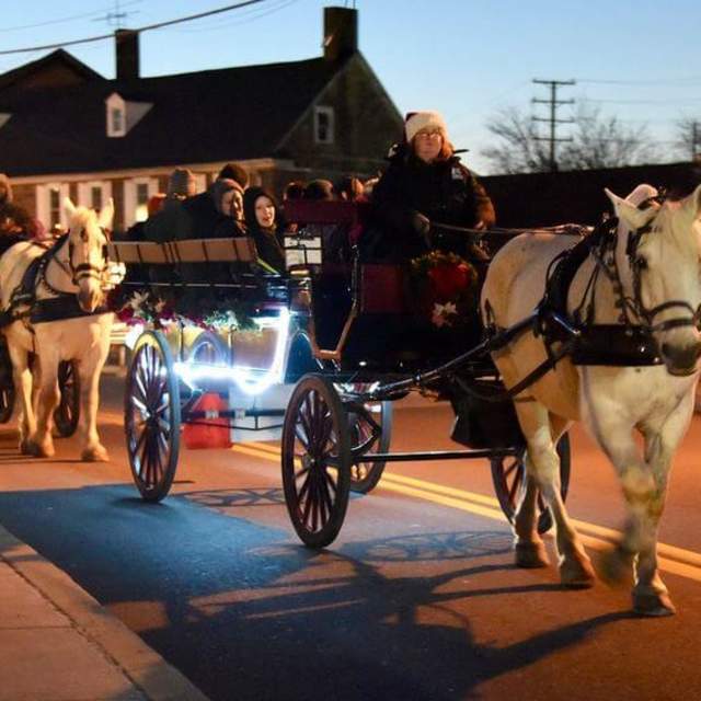 Christmas Horse & Carriage