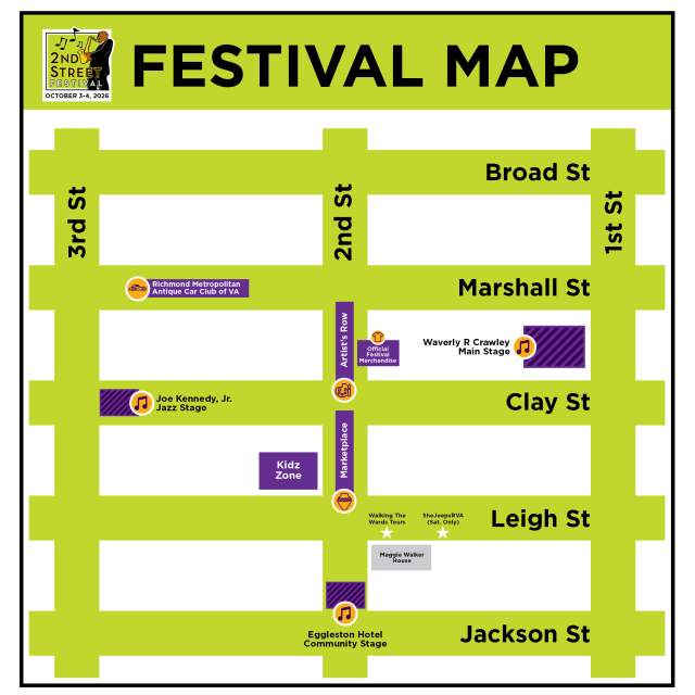 2nd Street 2026 Site Map