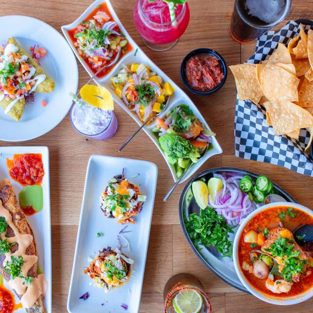 La Viga Seafood & Cocina Mexicana Table Spread