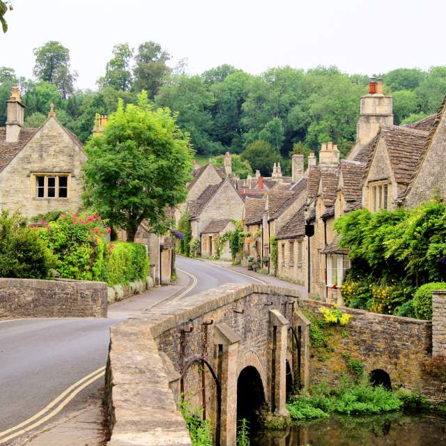 Old houses in Castle Combe, The Cotswolds
