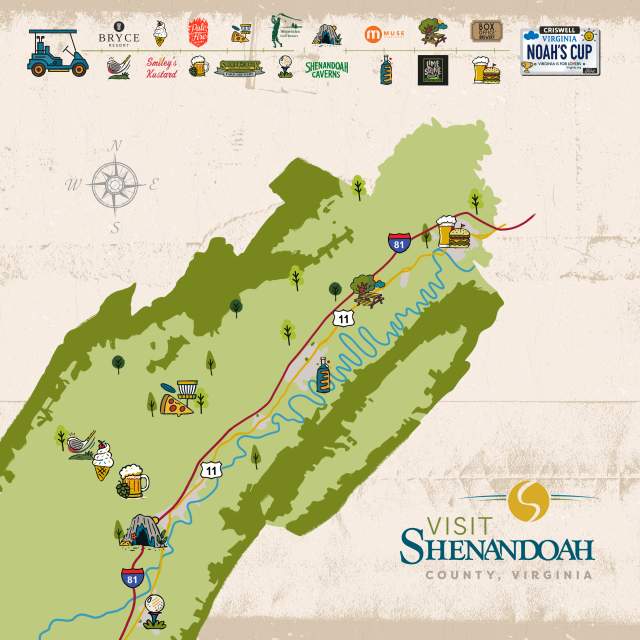 Shenandoah Cup Map Mockup