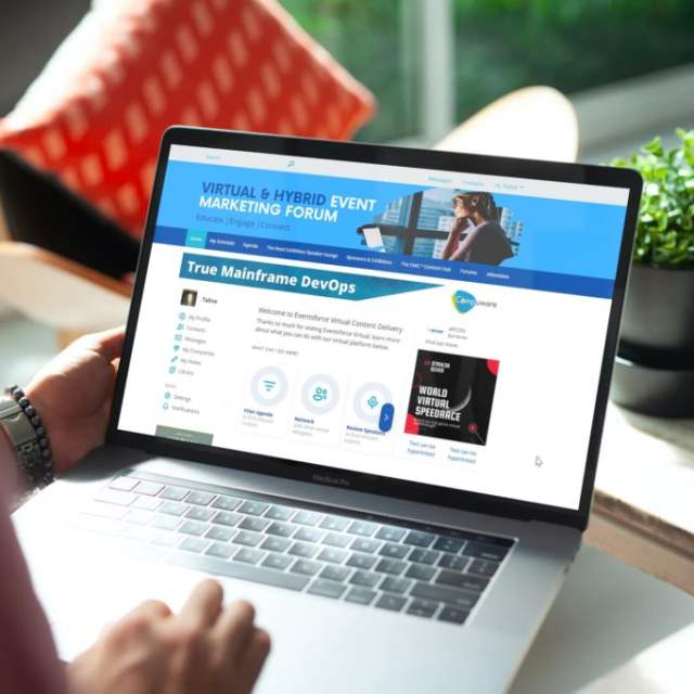 person using laptop