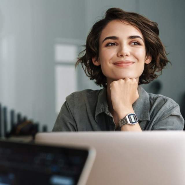 smiling woman