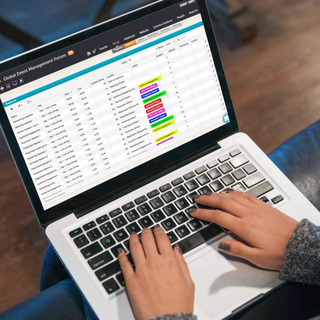 Person using laptop