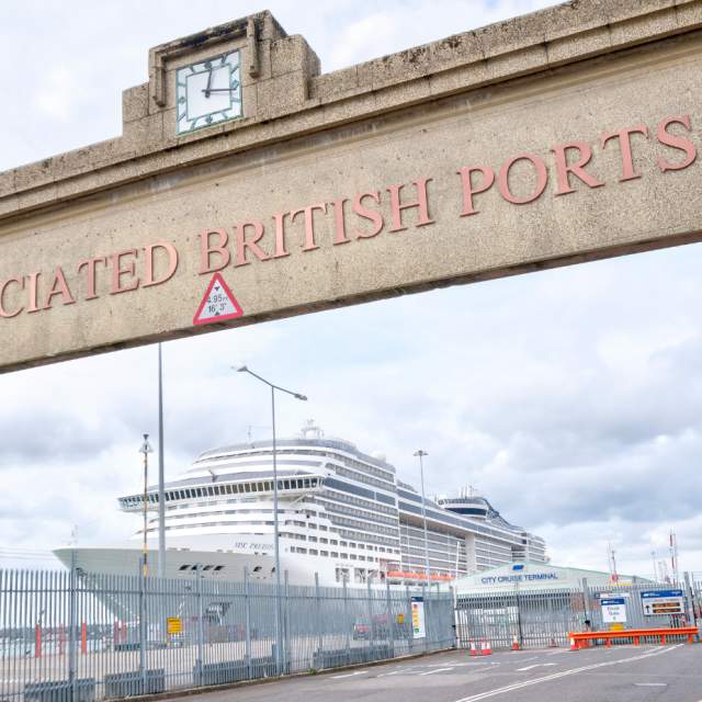 ABP Dock Gate 8 with cruise ship Southampton