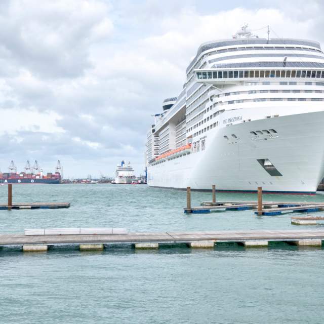 Cruise ship in port Southampton