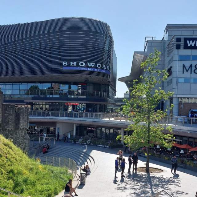 Looking down the steps at Westquay Esplanade